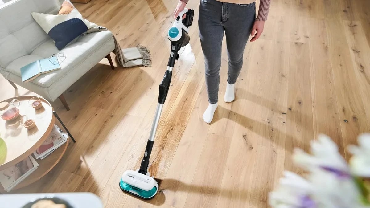 Fshesë pa kabllo 2-në-1 BOSCH Unlimited 7 ProHygienic Aqua, Bardhë