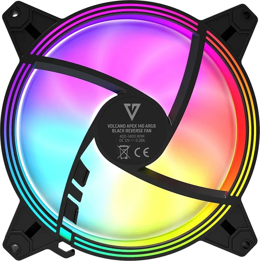 Ventilator kompjuteri MODECOM FAN-APEX-140R-ARGB-100, 140mm, ARGB, i zi