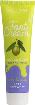 Krem për këmbë për femra Vollare Nourishing Foot Cream me vaj ulliri dhe ure, 100ml