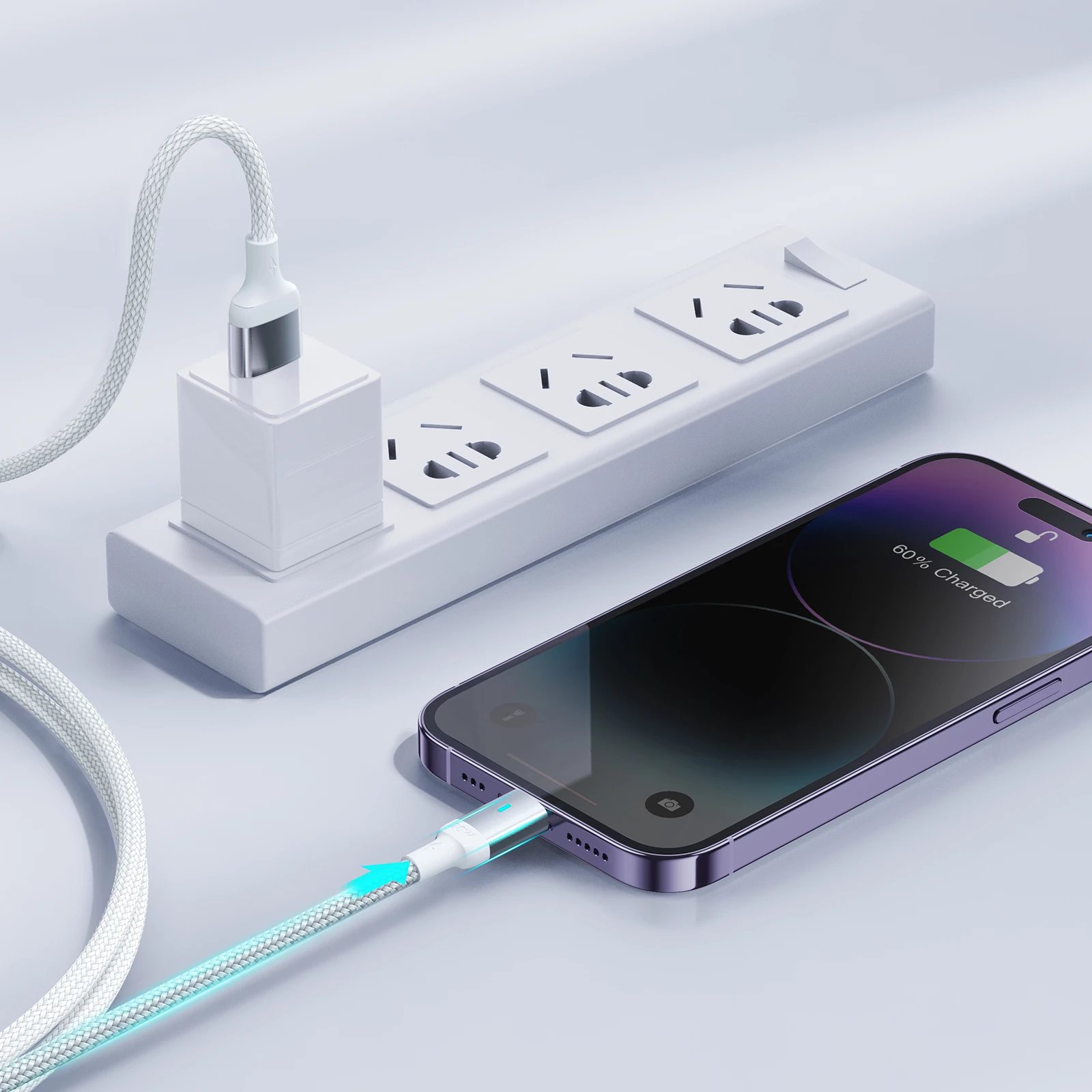 Kabllo Joyroom Extraordinary Series A10, USB-A në Lightning, 1.2m, e bardhë