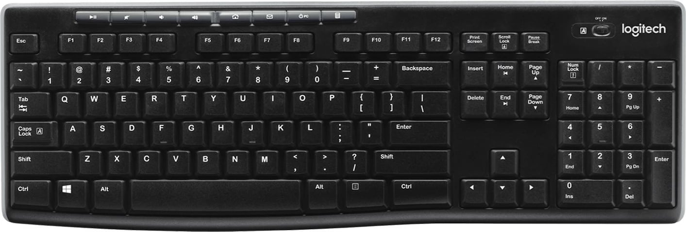 Tastierë wireless Logitech K270, e zezë
