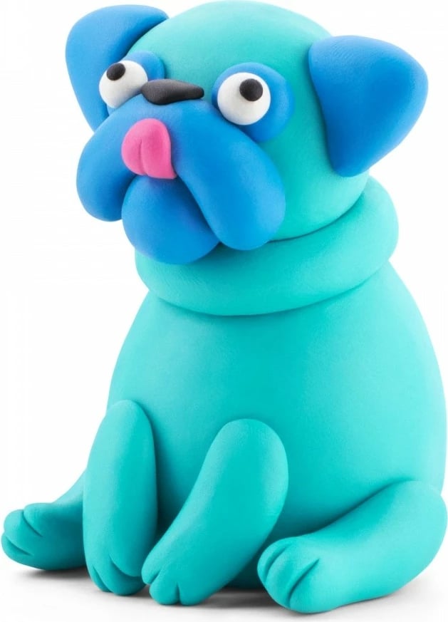 Set plastelinë, Tm Toys Hey Clay Dog Story HCL15024CEE, 15 kana, 11 ngjyra, me mjete dhe kod aplikacioni
