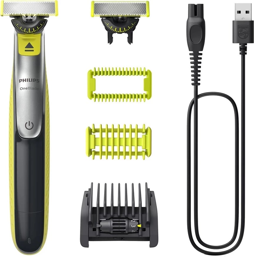 Makinë rroje Philips OneBlade 360 QP2834/23, për fytyrë dhe trup, Jeshile