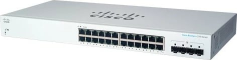 Switch Cisco CBS220-24T-4G, 24 porta Gigabit, Managed, 1U, i bardhë