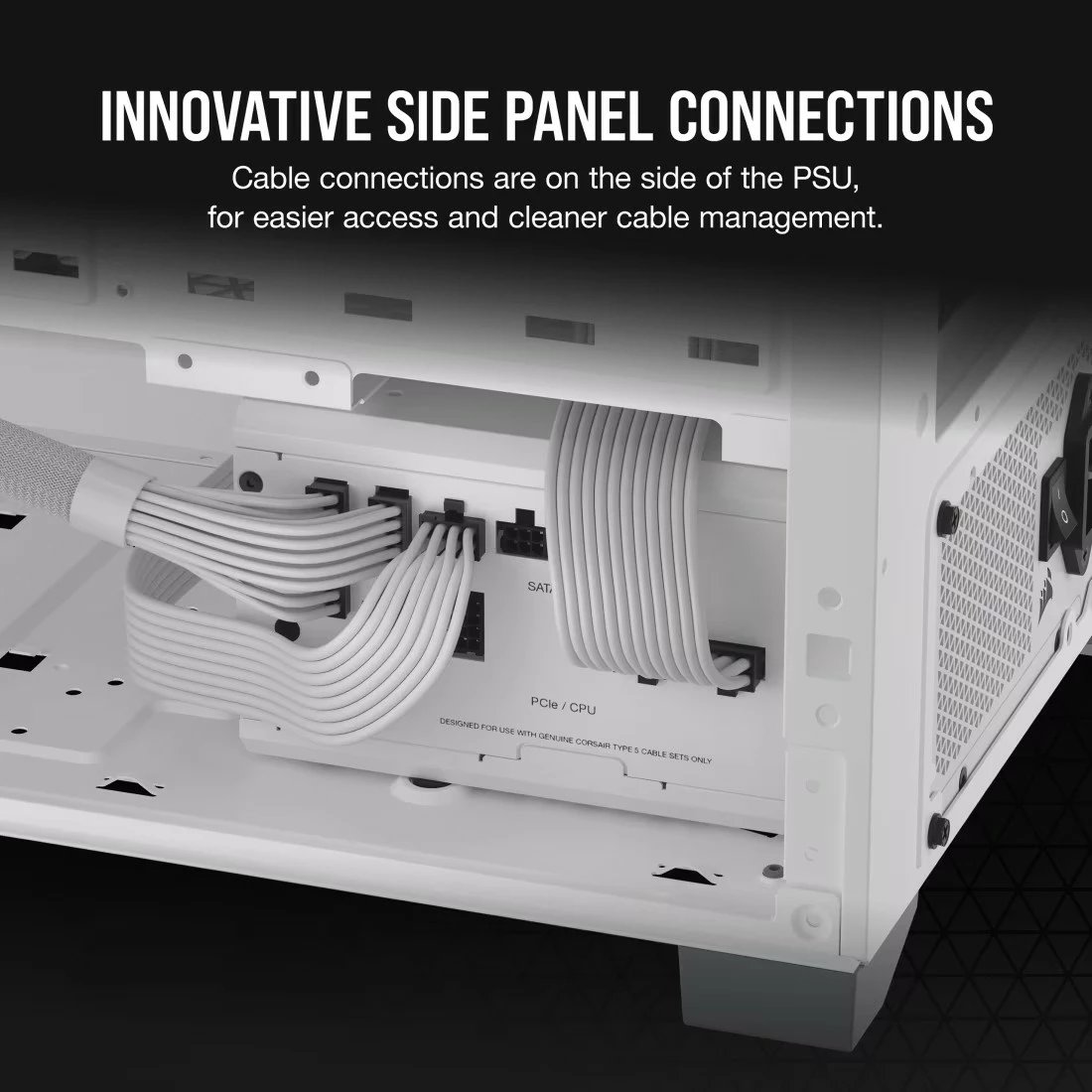 Kasë furnizimi Corsair RM750X SHIFT, 750 W, 80 PLUS Gold, ATX, e bardhë