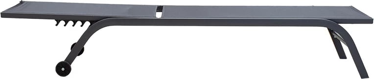 Shezlong Jaipur, alumin, anthracite-textilene, gri e errët
