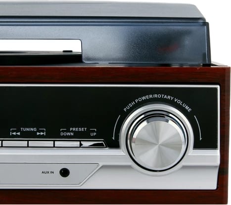 Gramafon, Camry CR 1113, 33/45/78 RPM, radio FM/AM, altoparlantë të integruara, LCD, AUX/RCA
