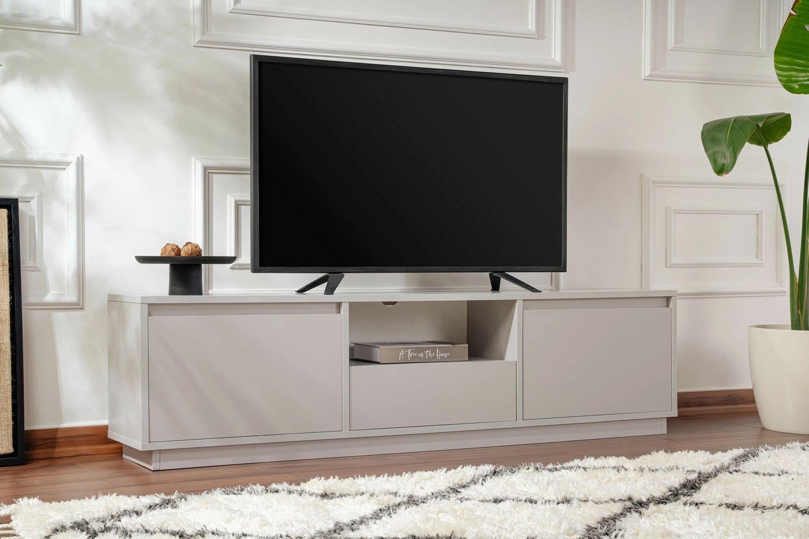 Komodë TV Nordure, Vanguard, ngjyrë gri