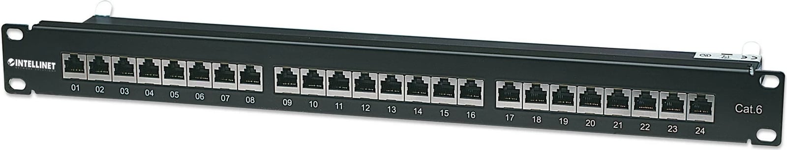 Patch Panel Intellinet, Cat6, FTP, 24-Port, 1U, E zezë