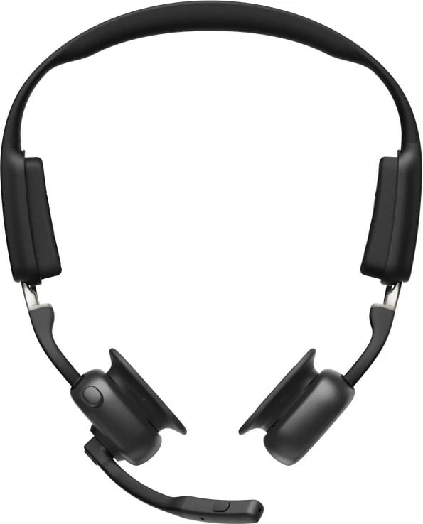 Kufje SHOKZ OpenMeet Wireless Bluetooth, Bone Conduction, për videokonferenca, E zezë