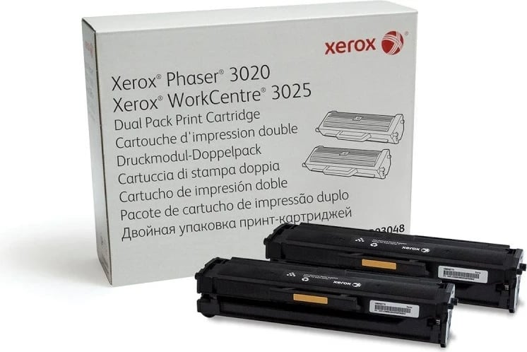 Toner Xerox 106R03048, 2 copë, Origjinal, E zezë