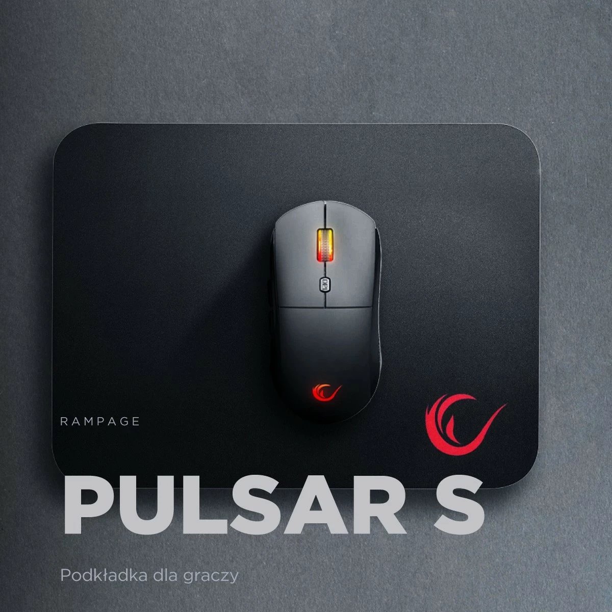 Mauspad gaming Rampage Pulsar S 22x29cm e zezë