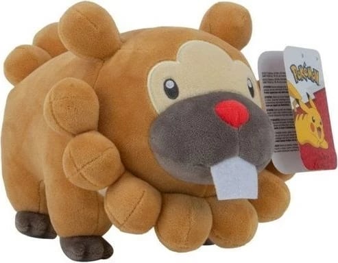 Lodër pelushi Pokemon Bidoof 8 inch, maskot, kafe