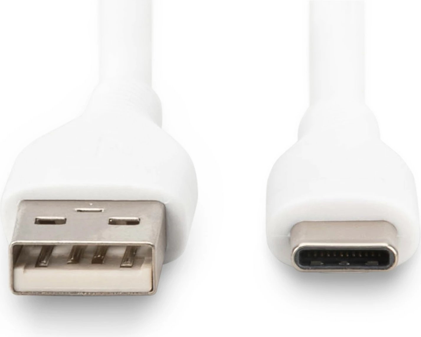 Kabëll USB-C Digitus, 1m, USB A në USB C, i bardhë