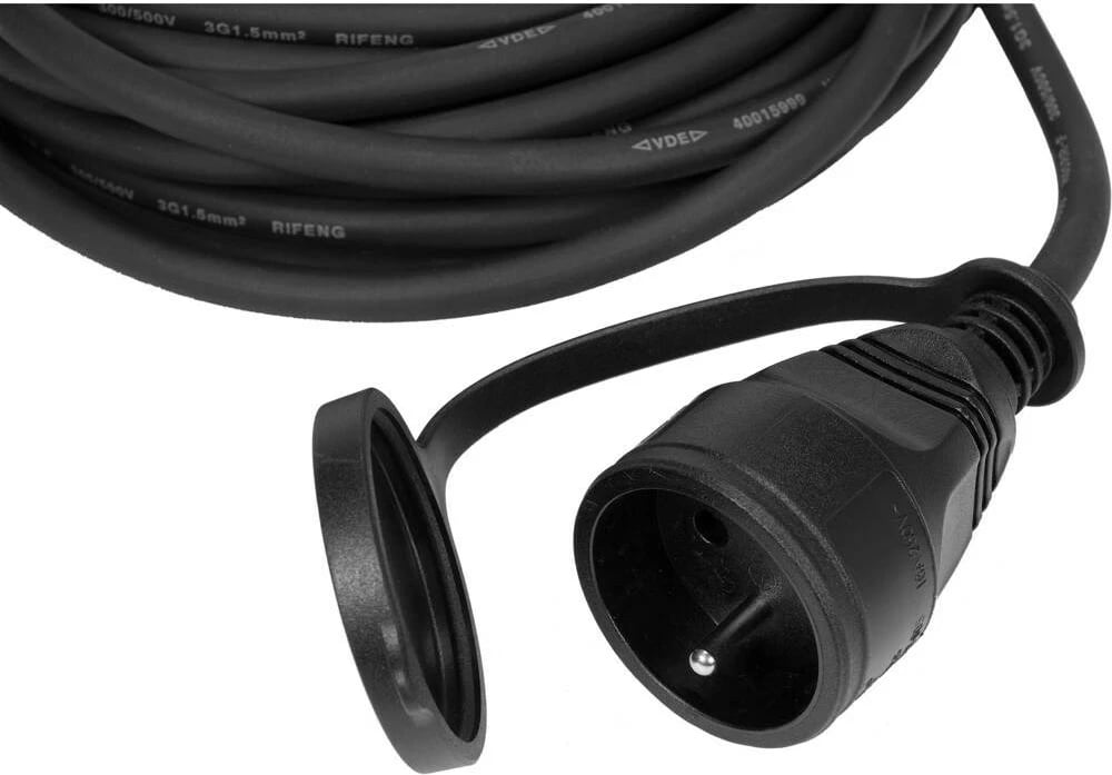Zgjatues elektrik Yato YT-81025, 250 V, IP44, i zi