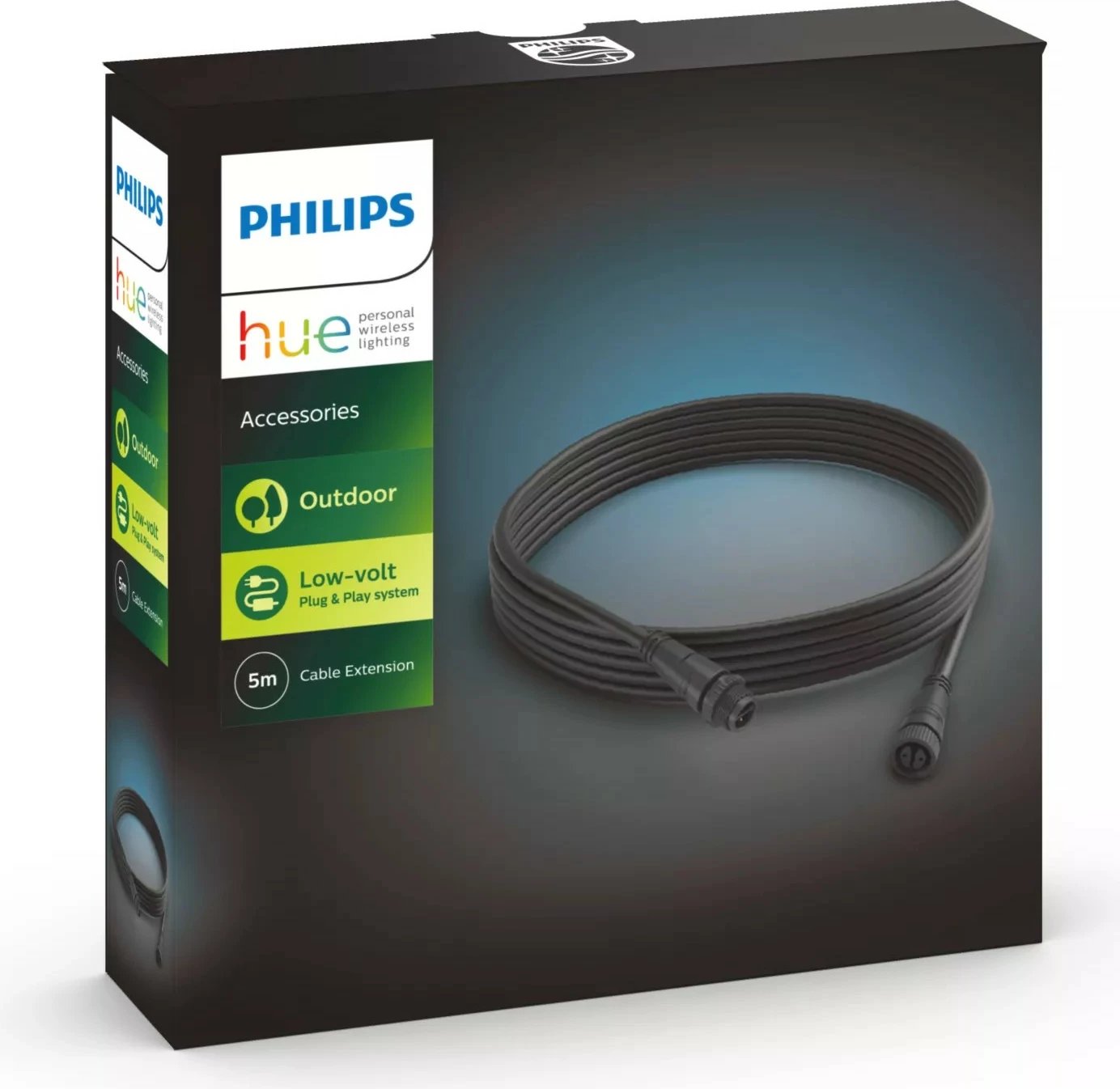 Kabllo zgjatues Philips HUE Outdoor 5m, e zezë