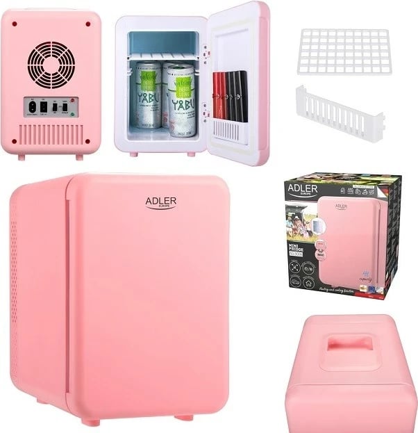 Mini frigorifer Adler AD 8084P, rozë