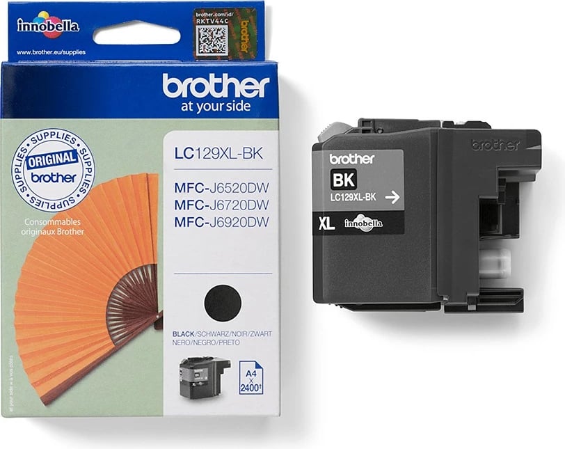 Toner Brother LC129XL-BK, High Yield, 2400 faqe, e zezë