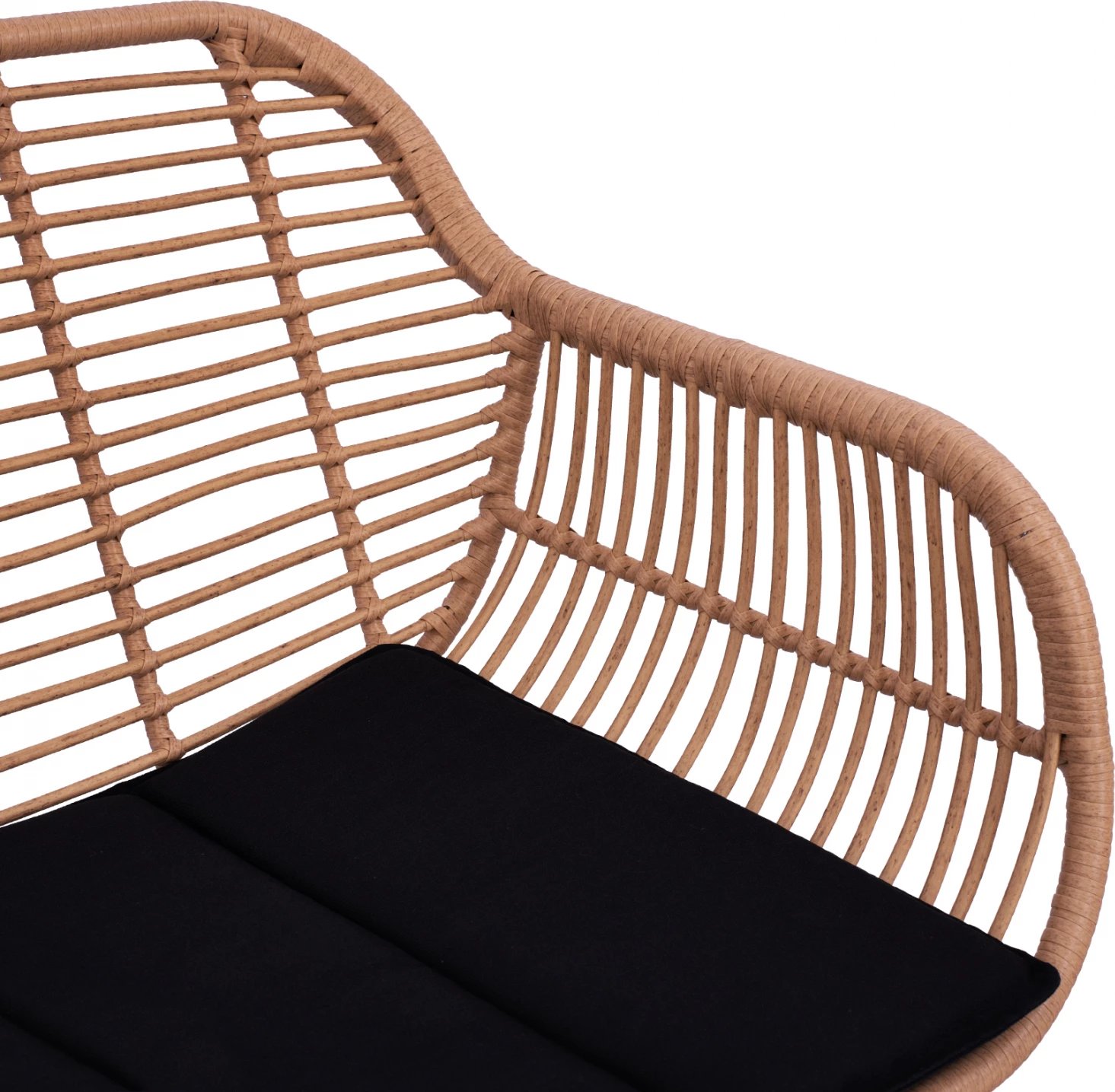 Set metalik për hapësira të jashtme, 4 pjesë, Allegra FH5460, Wicker ngjyrë bezhë