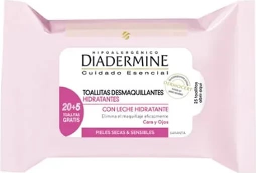 Letra të lagura për largimin e grimit Diadermine 25 copë