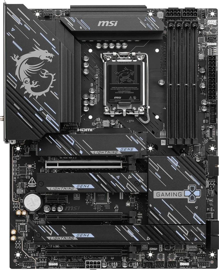 Pllakë amë MSI Z890 GAMING PLUS WIFI, Intel Z890, ATX, E zezë