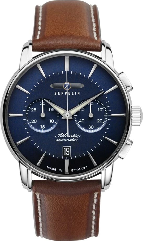 Orë dore Zeppelin Atlantic 8422-3 Automatik, Blu