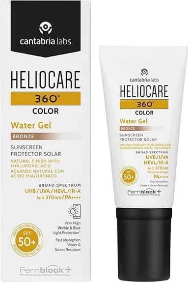 Xhel mbrojtës dielli për fytyrë Heliocare 360° Color Bronze SPF50+, 50ml unisex