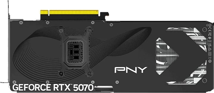 Kartelë grafike PNY GeForce RTX 5070 OC, 12 GB GDDR7, Zezë