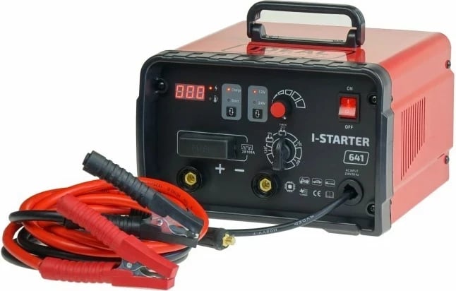 Karikues inverter me startues IDEAL I-Starter 641, 12/24V, i kuq