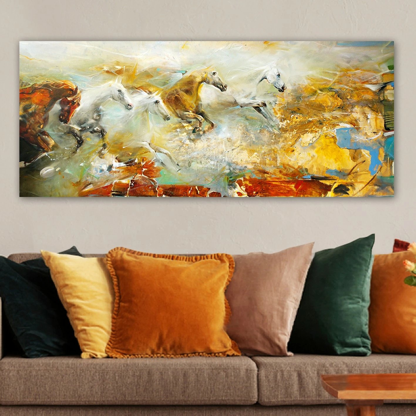 Pikturë dekorative në kanavacë, shumëngjyrëshe, YTY1031399096841_50120, 50x120cm