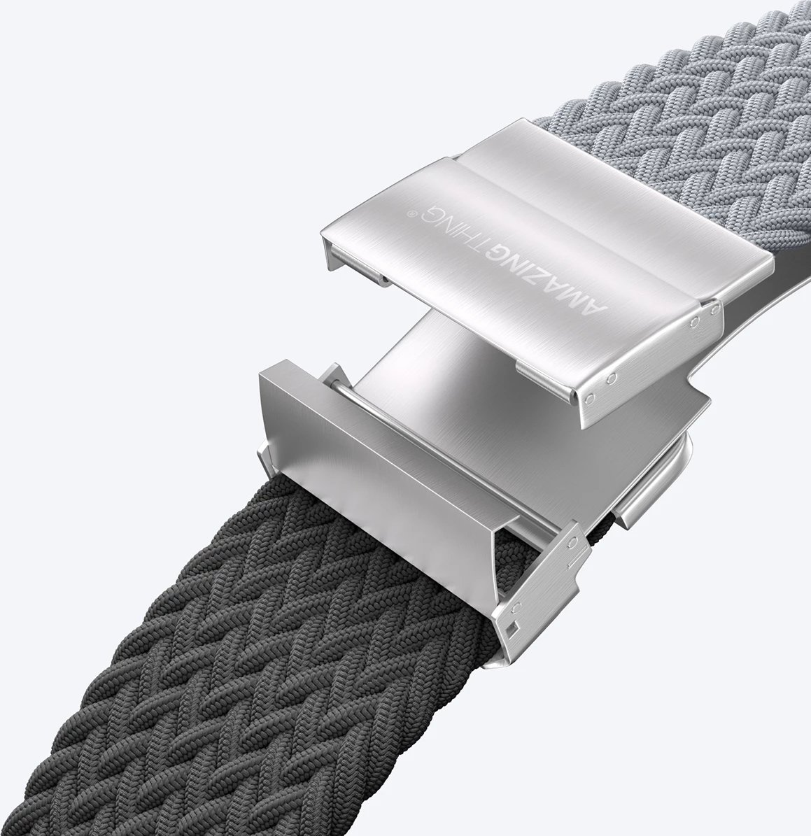 Set rripash AmazingThing Blend Band për Apple Watch 45/46/49mm, gri-e zezë/gri, 2 copë