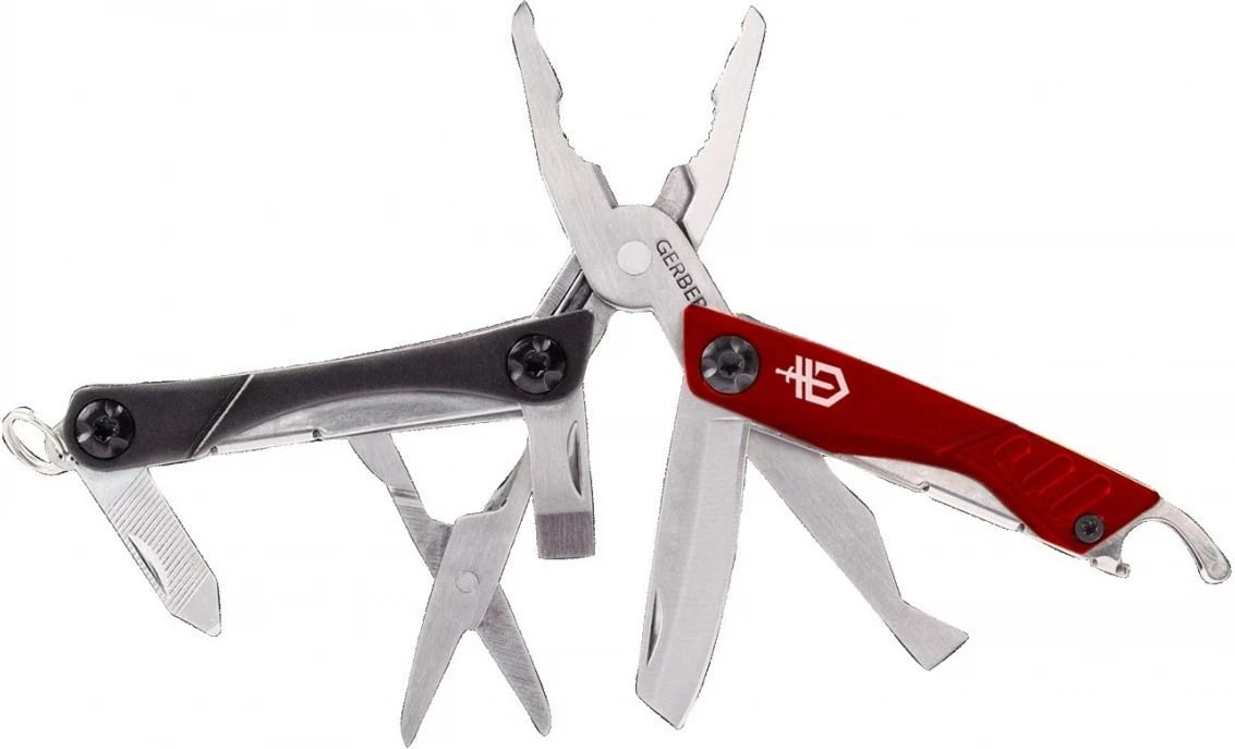 Multitool Gerber Dime, 70 mm, Inox, Kuqe