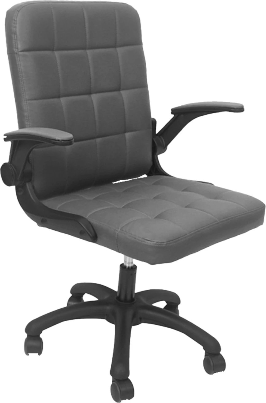 Karrige zyre PORTIMA FH1197.03, ngjyrë gri, PVC, kornizë dhe bazë najloni, 69x53x98H cm