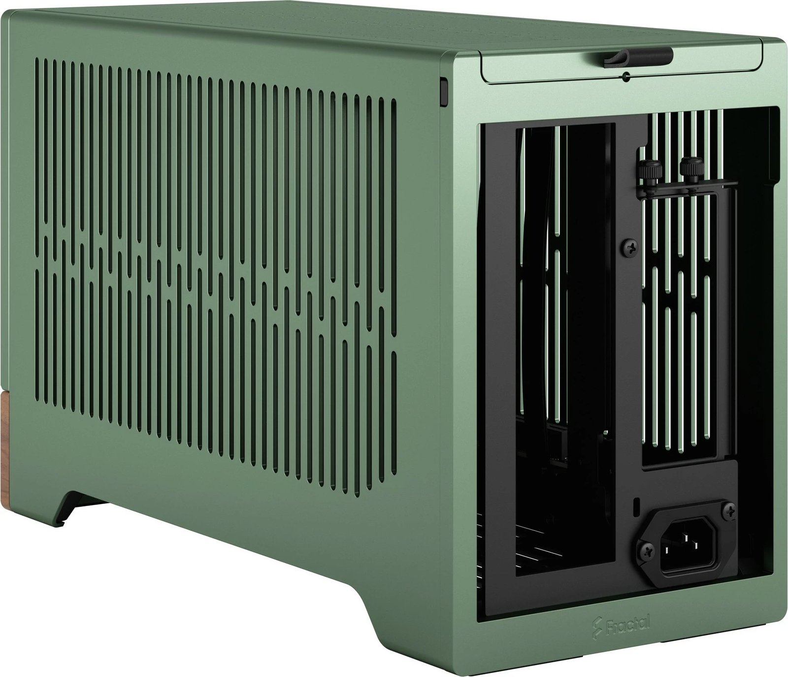 Kasë Fractal Design Terra Mini-ITX, alumini, arrë, jeshile Kasë Fractal Design Terra Mini-ITX, alumini, arrë, jeshile