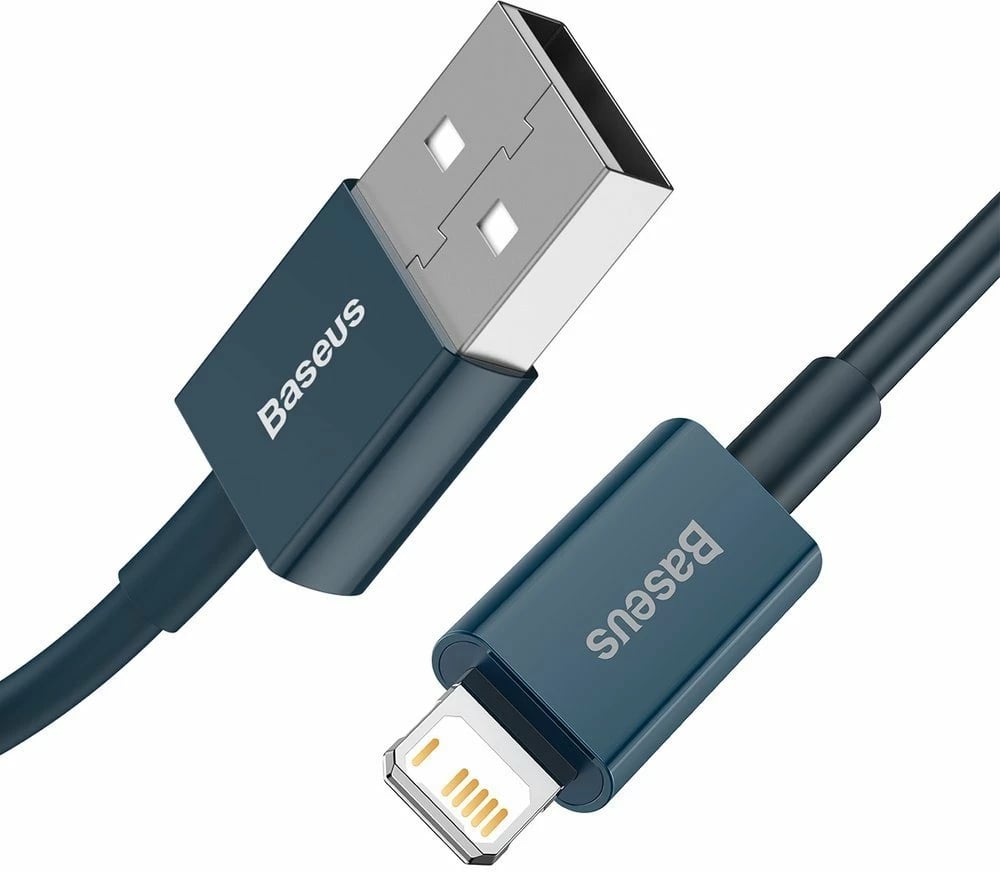 Kabllo Baseus Superior CALYS-A03 USB në Lightning, 1 m, Blu