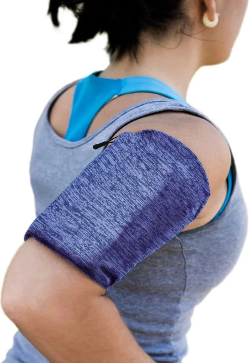 Mbështjellës për telefon Hurtel running armband, S, blu e errët