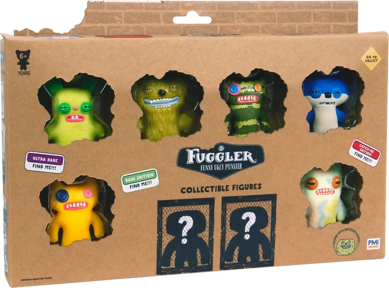 Set figurina koleksionuese Fuggler S1, 8 copë, P.M.I. Kids World, Deluxe Box