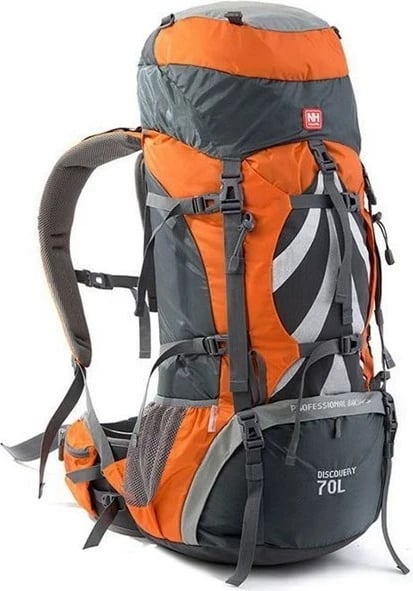 Çantë trekking Naturehike NH70B070-B 70L portokalli