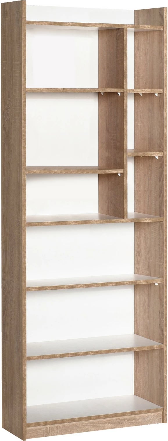 Raft librash Hanah Home, Ktp-779-Sd-1, ngjyrë sonomo dhe e bardhë, 63x176x26cm