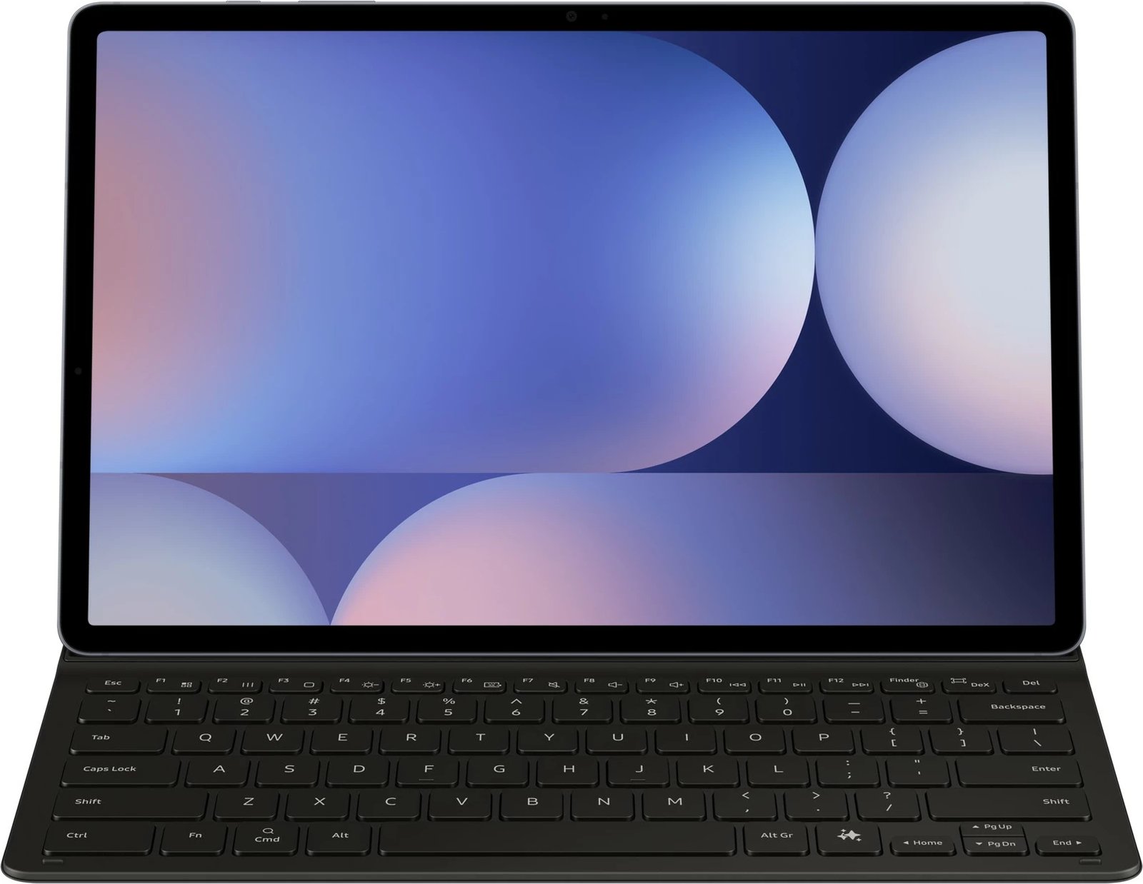 Mbështjellës tastierë Samsung EF-DX820, QWERTZ, Gjermanisht, Touchpad, Galaxy Tab S10+, Galaxy Tab S9+, Galaxy Tab S9 FE+, E zezë
