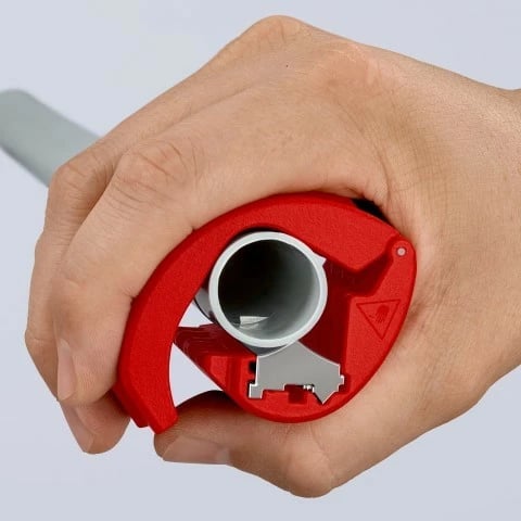 Prerës kabllosh Knipex BiX, plastikë/çelik inox, 5 cm, kuq