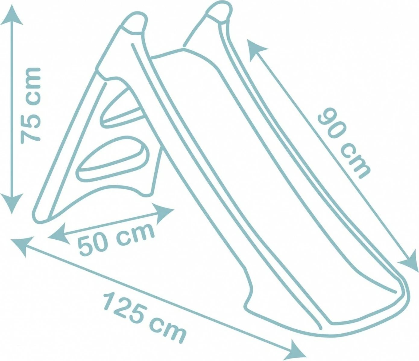 Rrëshqitëse plastike Smoby Little XS, 90 cm, Jeshile