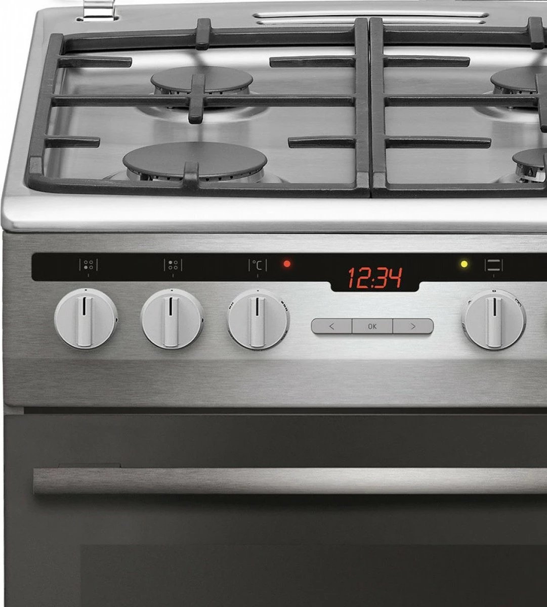 Furrë dhe pianurë Amica 57GE3.33HZpTaDA(Xx), 66L, inox, gaz dhe elektrik