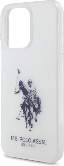 Mbështjellës U.S. Polo Assn. USHCP15XTPUHRBH për iPhone 15 Pro Max 6.7", i bardhë Shiny Big Logo