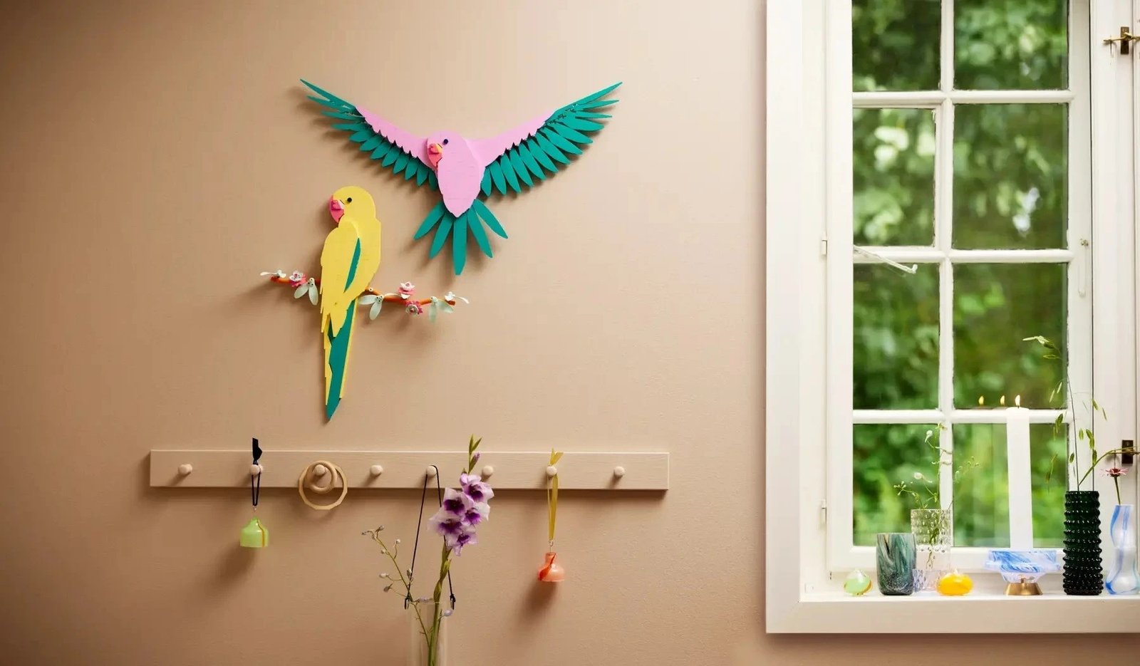 Set LEGO ART 31211, Macaw Parrots