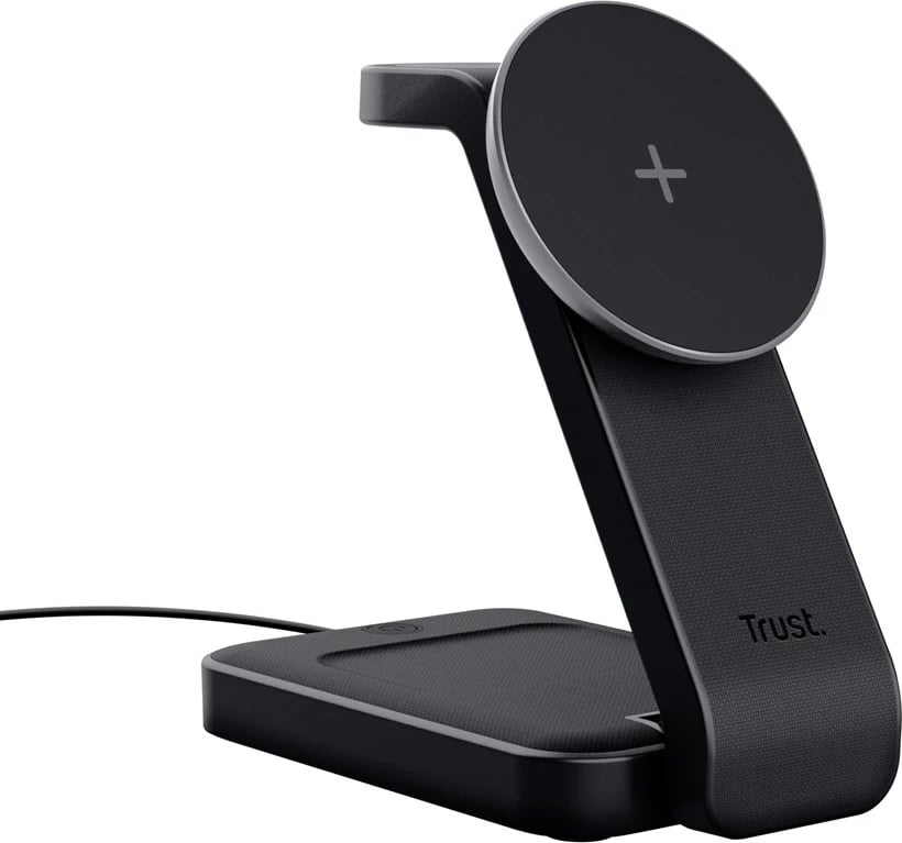 Karikues wireless Trust Viro, për kufje, celular, smartwatch, i zi