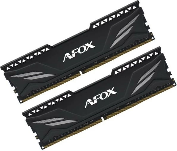 RAM Memorje DDR4, AFOX AFLD416PH1CADB, 16GB (2x8GB) 3200MHz CL16 XMP 2.0 me radiator, e zezë, set 2-copësh