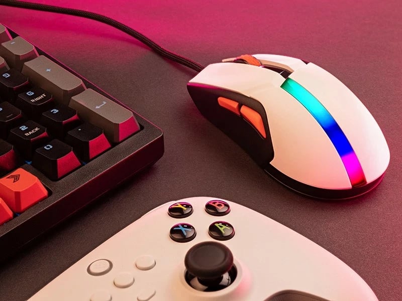 Maus Tracer GameZone COOL, RGB, 12 000 dpi, i bardhë