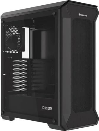 Kasë Genesis Irid 505 V2, Midi Tower, ATX/Micro ATX/Mini ITX, e zezë