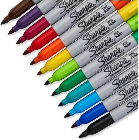 Set markerash Sharpie, 18 copë, Fine tip, Shumëngjyrësh